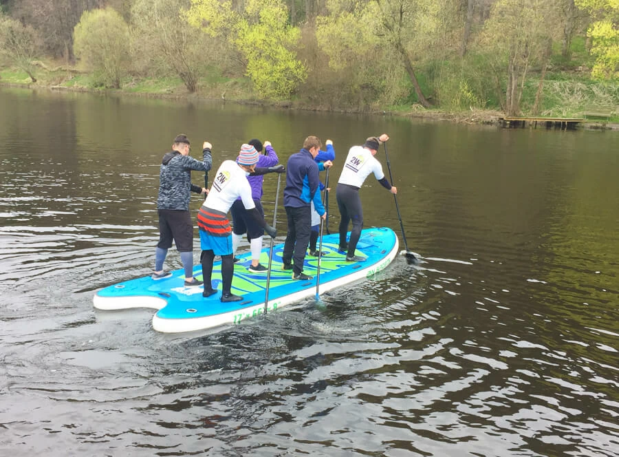 Na big paddleboardu do Zlaté Koruny