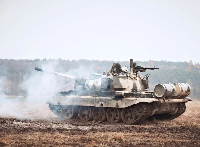 Řízení bojového tanku T-55 - standard