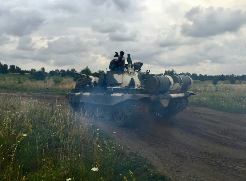 Řízení bojového tanku T-55 - standard