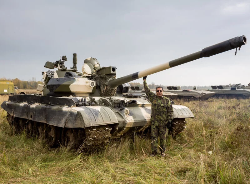 Řízení bojového tanku T-55 - standard
