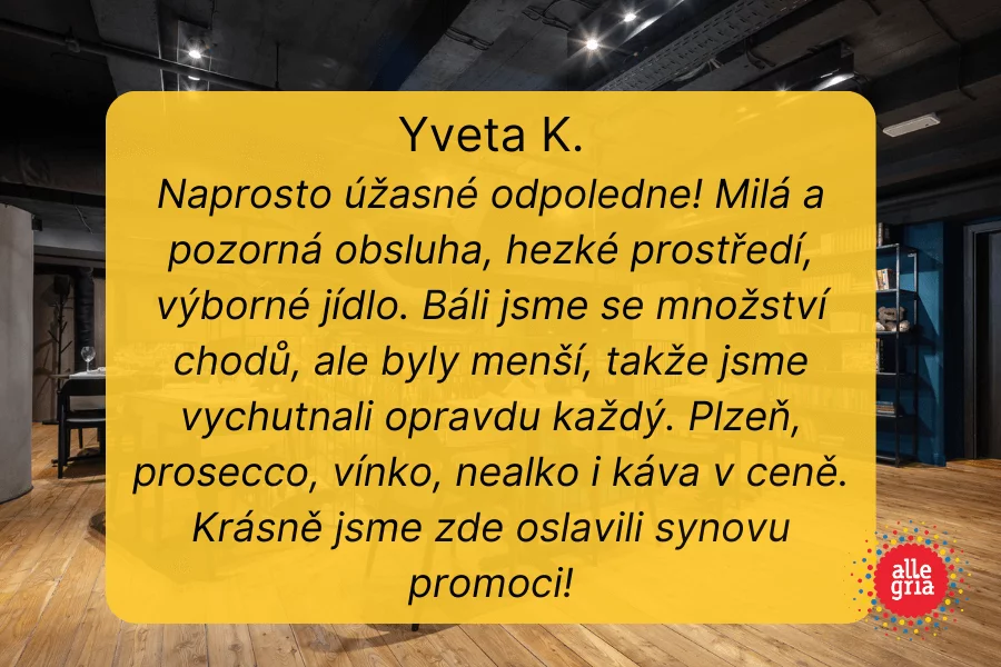 Degustační menu v restauraci Talíř