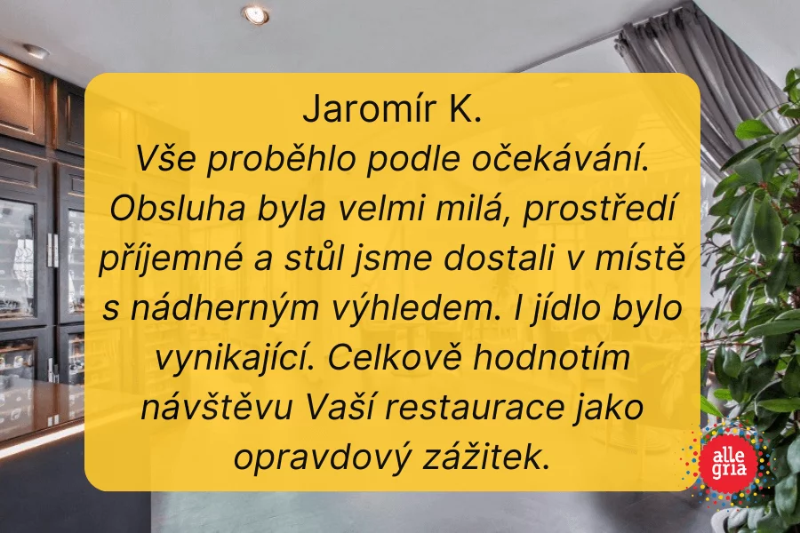 Restaurace v Tančícím domě - 4 chodové menu