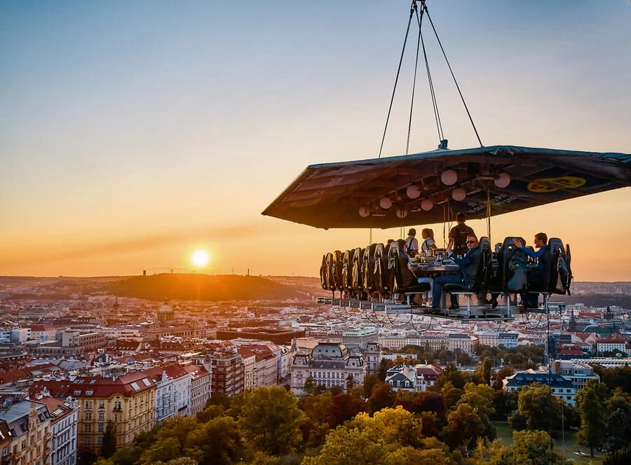 Degustační večeře v oblacích pro dva