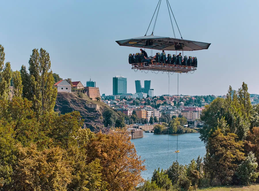 Degustační oběd v oblacích pro dva