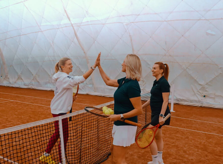 Tenisový trénink s Andreou Sestini Hlaváčkovou