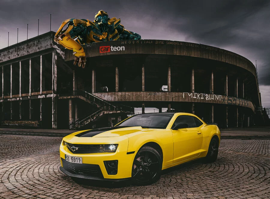 Filmová jízda v Chevroletu Camaro Bumblebee
